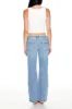 Jean à jambe semi-évasée et taille basse avec franges sold by Urban Planet