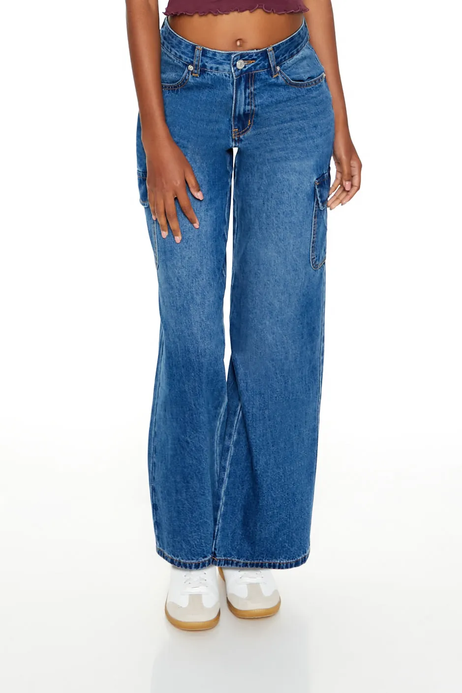 Jean cargo à jambe large et taille basse sold by Urban Planet product image thumbnail 2