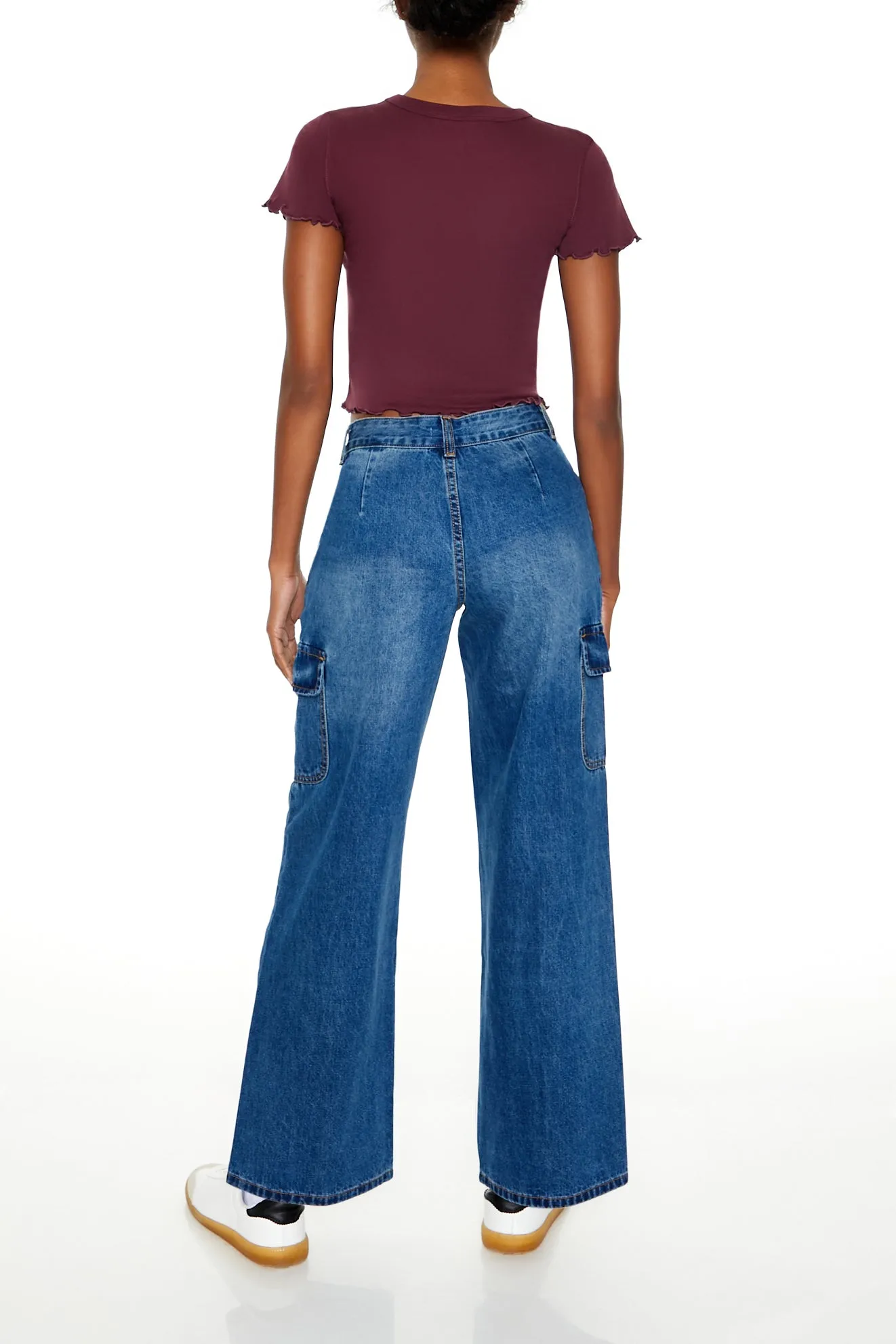 Jean cargo à jambe large et taille basse sold by Urban Planet product image thumbnail 3