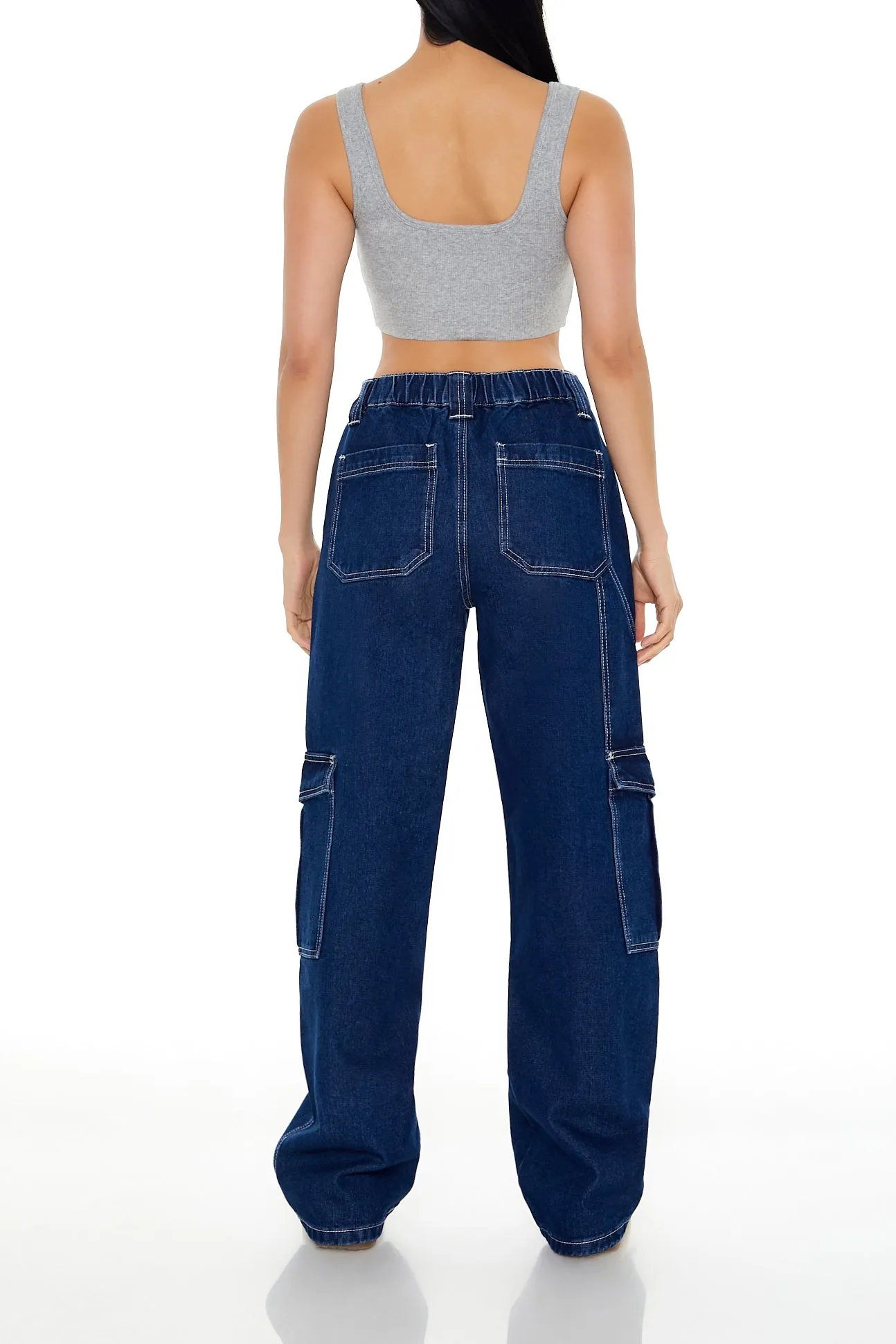 High Rise Straight Leg Cargo Jean sold by Urban Planet product image thumbnail 2