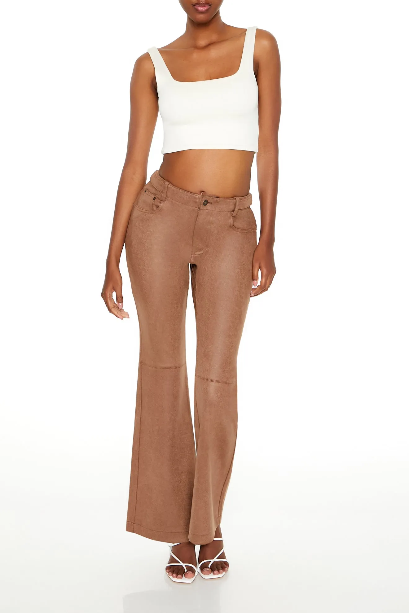 Suede Flare Pant sold by Urban Planet