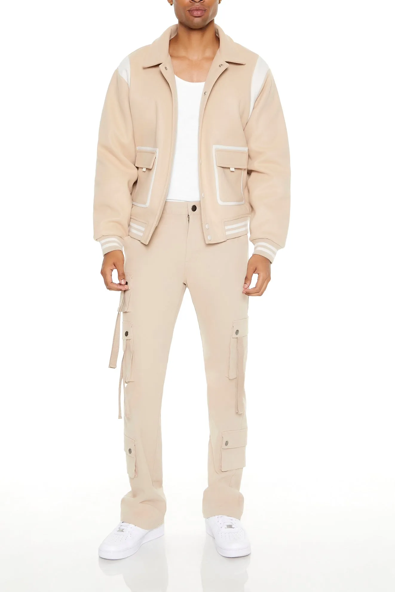 Colourblock Varsity Bomber Jacket sold by Urban Planet product image thumbnail 5