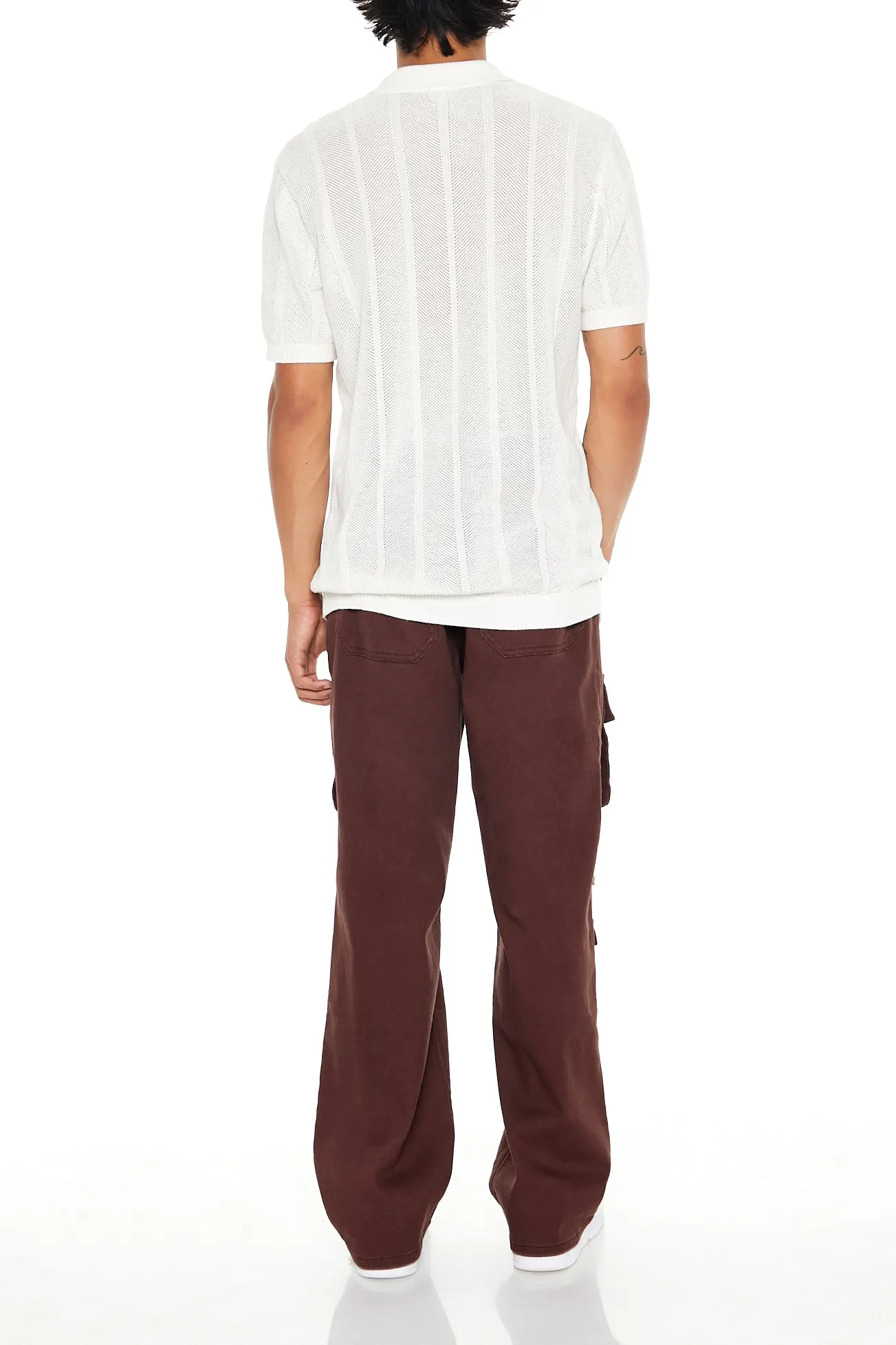 Jean cargo à jambe droite d'aspect usé sold by Urban Planet product image thumbnail 3