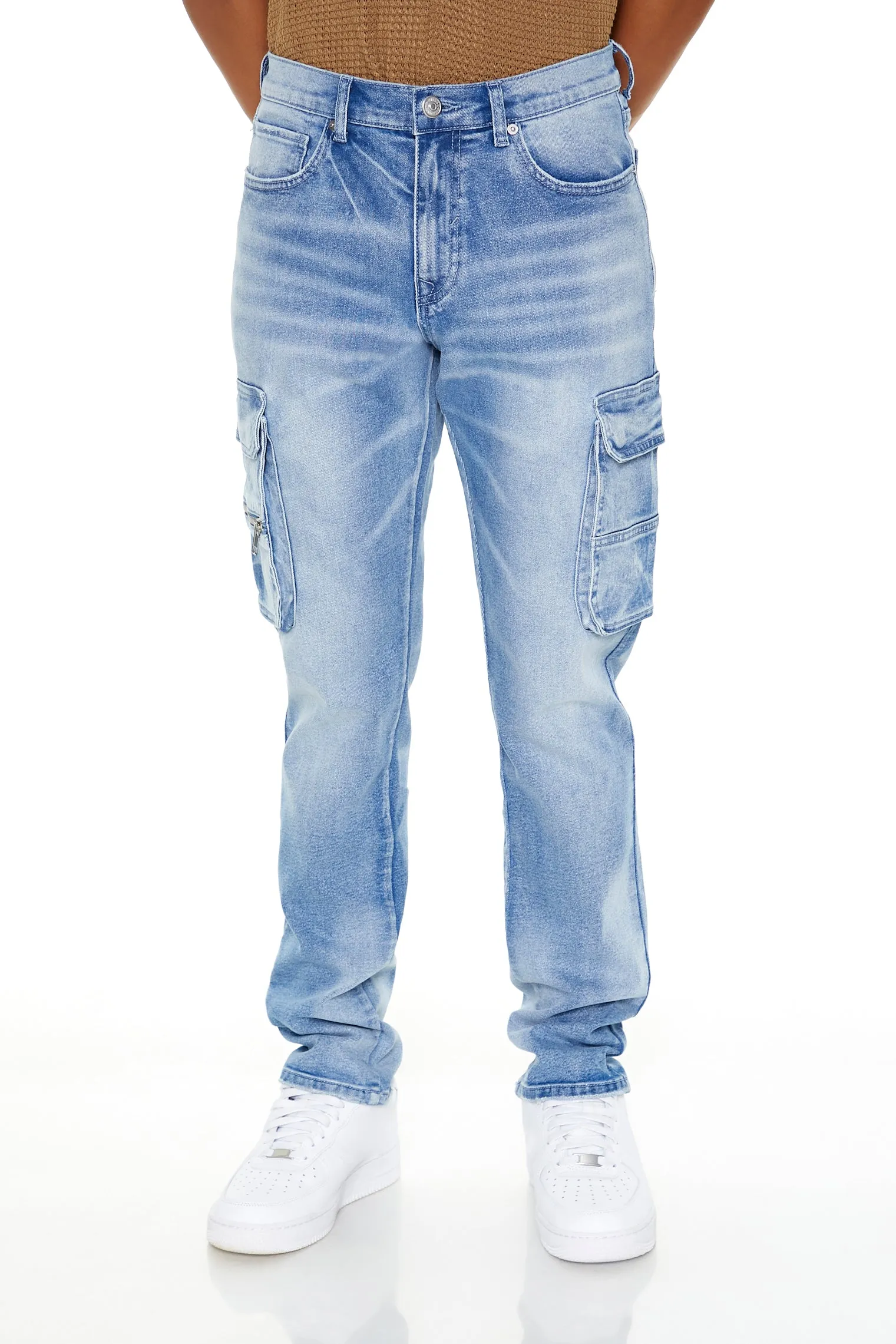 Mid Rise Slim Fit Cargo Jean sold by Urban Planet