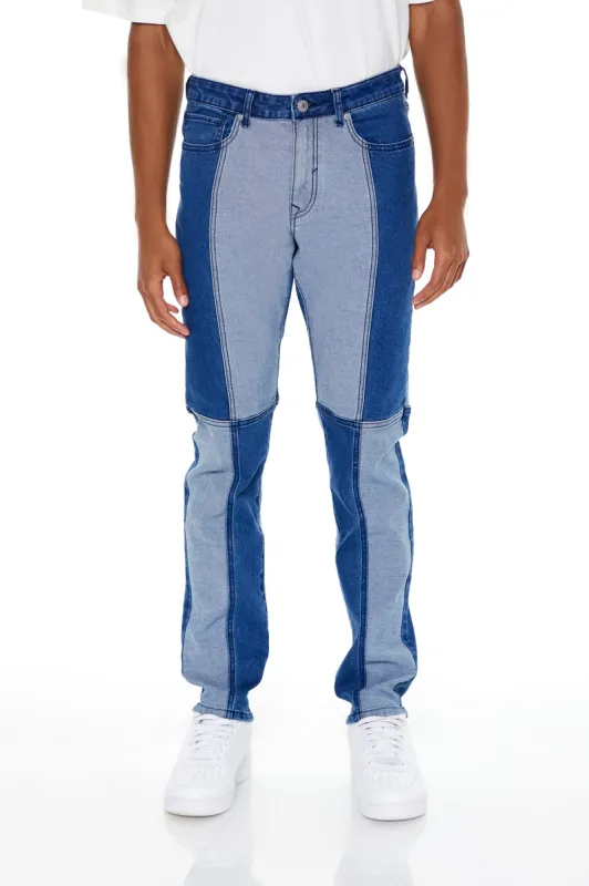 Jean mince avec blocs de couleurs sold by Urban Planet