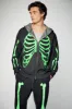 Glow in the Dark Skeleton Zip-Up Hoodie sold by Urban Planet