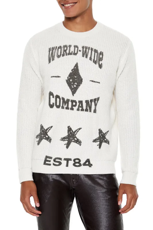 Chandail en tricot jacquard à imprimé Worldwide sold by Urban Planet