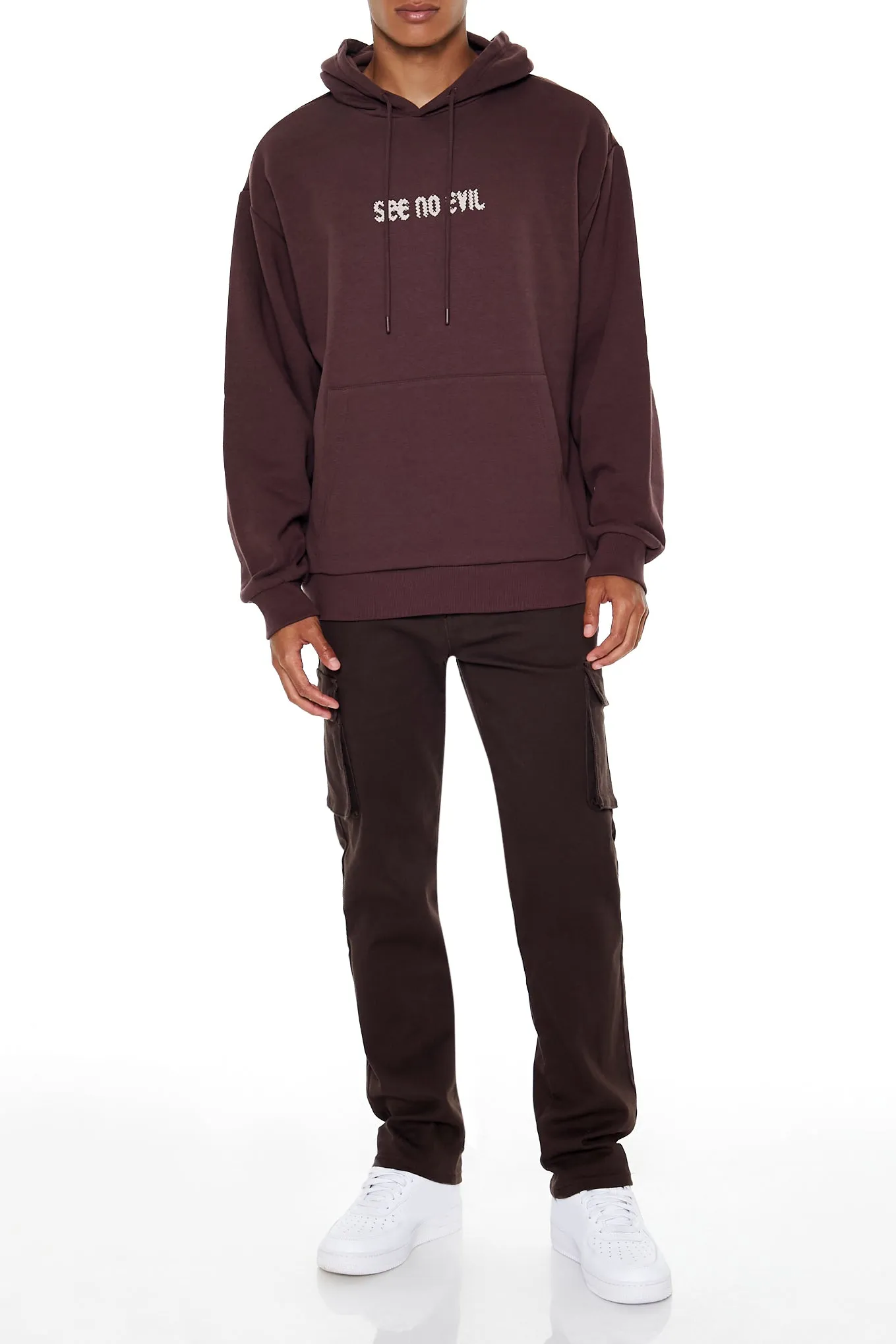 Haut à capuchon avec imprimé See No Evil sold by Urban Planet product image thumbnail 2