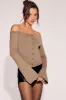 Cardigan à encolure bateau avec manches cloche sold by Urban Planet
