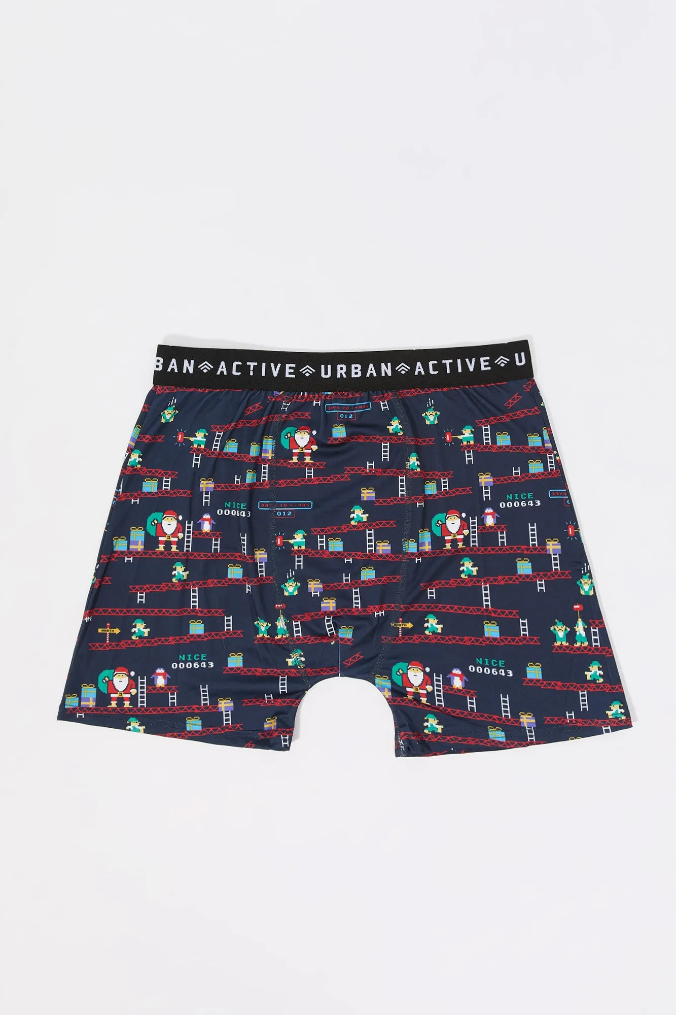 Urban Active Christmas Print Boxer Brief sold by Urban Planet product image thumbnail 4