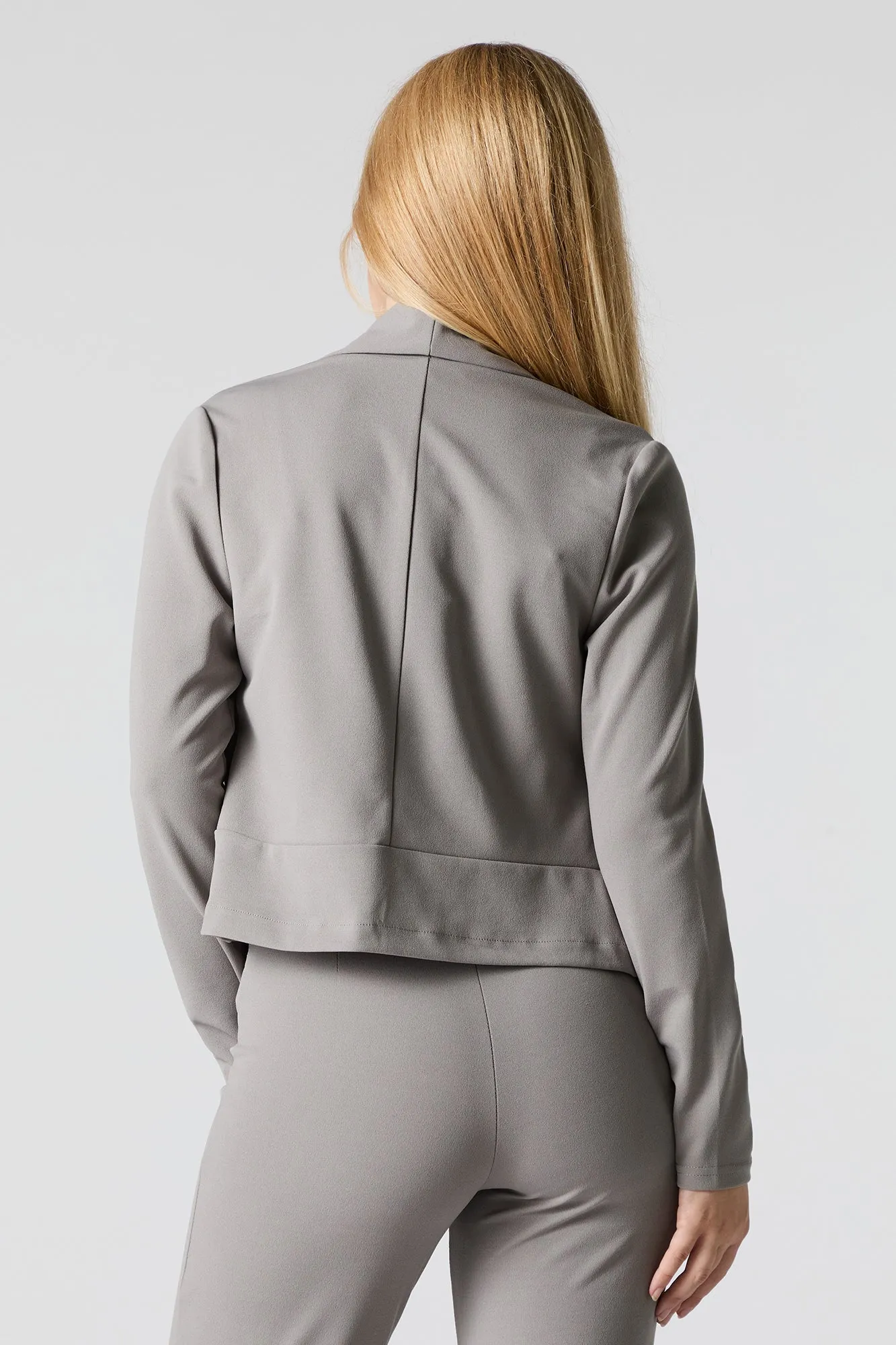 Crepe Open Front Blazer sold by Urban Planet product image thumbnail 2