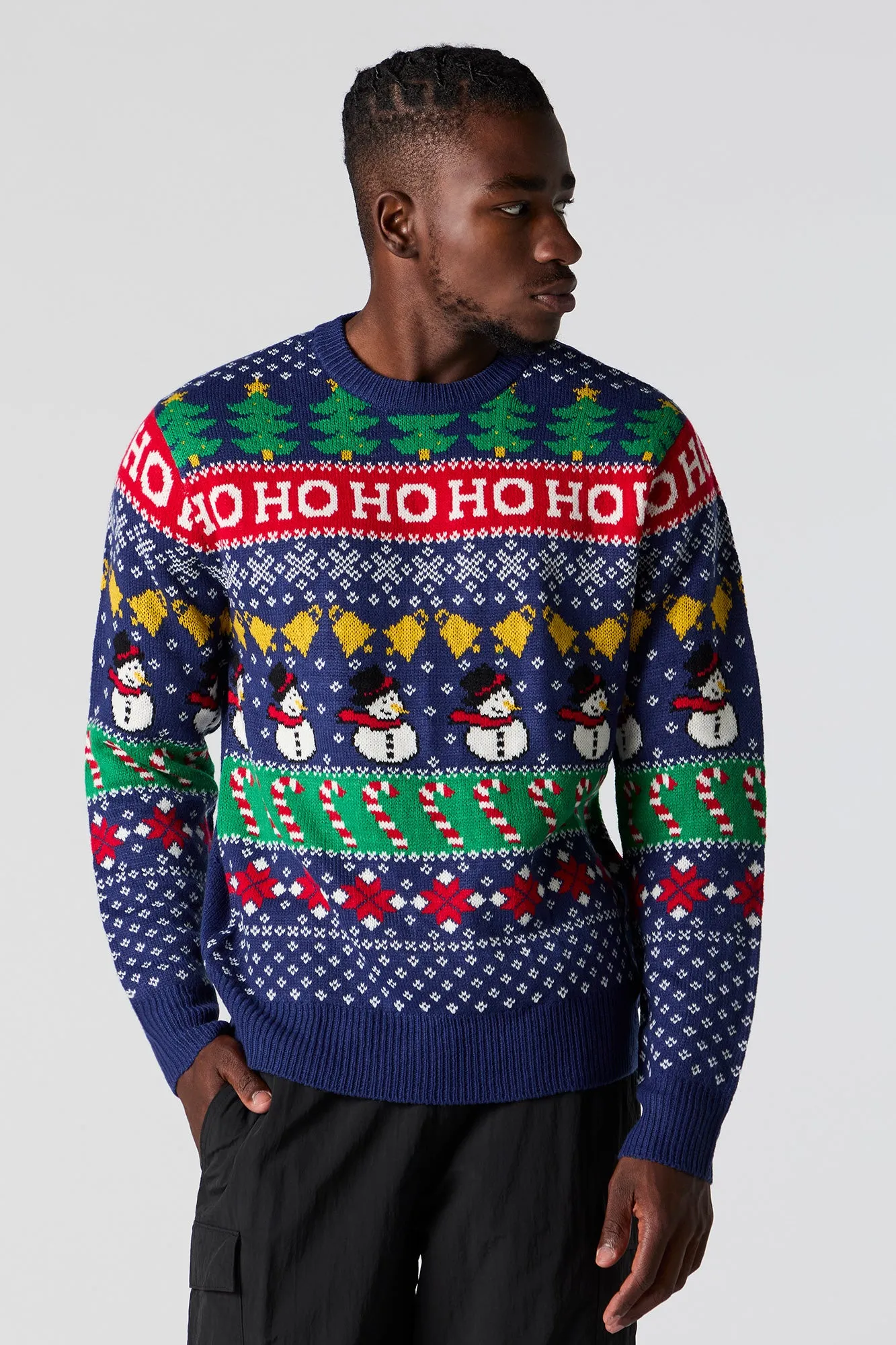 Festive Fairisle Jacquard Knit Ugly Christmas Sweater sold by Urban Planet