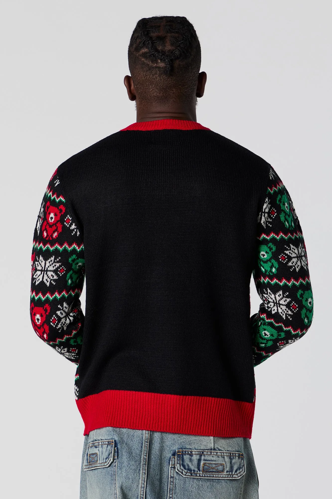 Bear Hugs Jacquard Knit Ugly Christmas Sweater sold by Urban Planet product image thumbnail 2