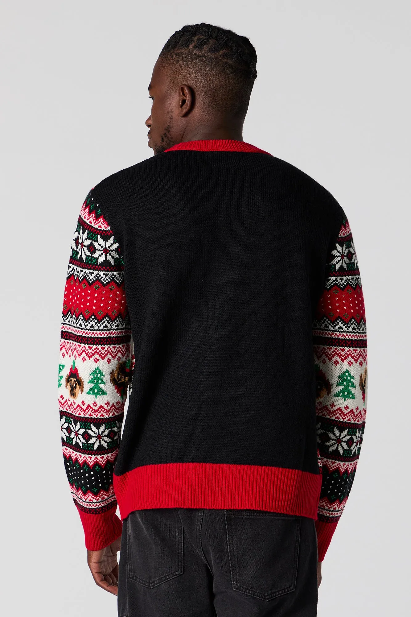 Chandail Hideux Noël en tricot jacquard à imprimé Chien sold by Urban Planet product image thumbnail 2