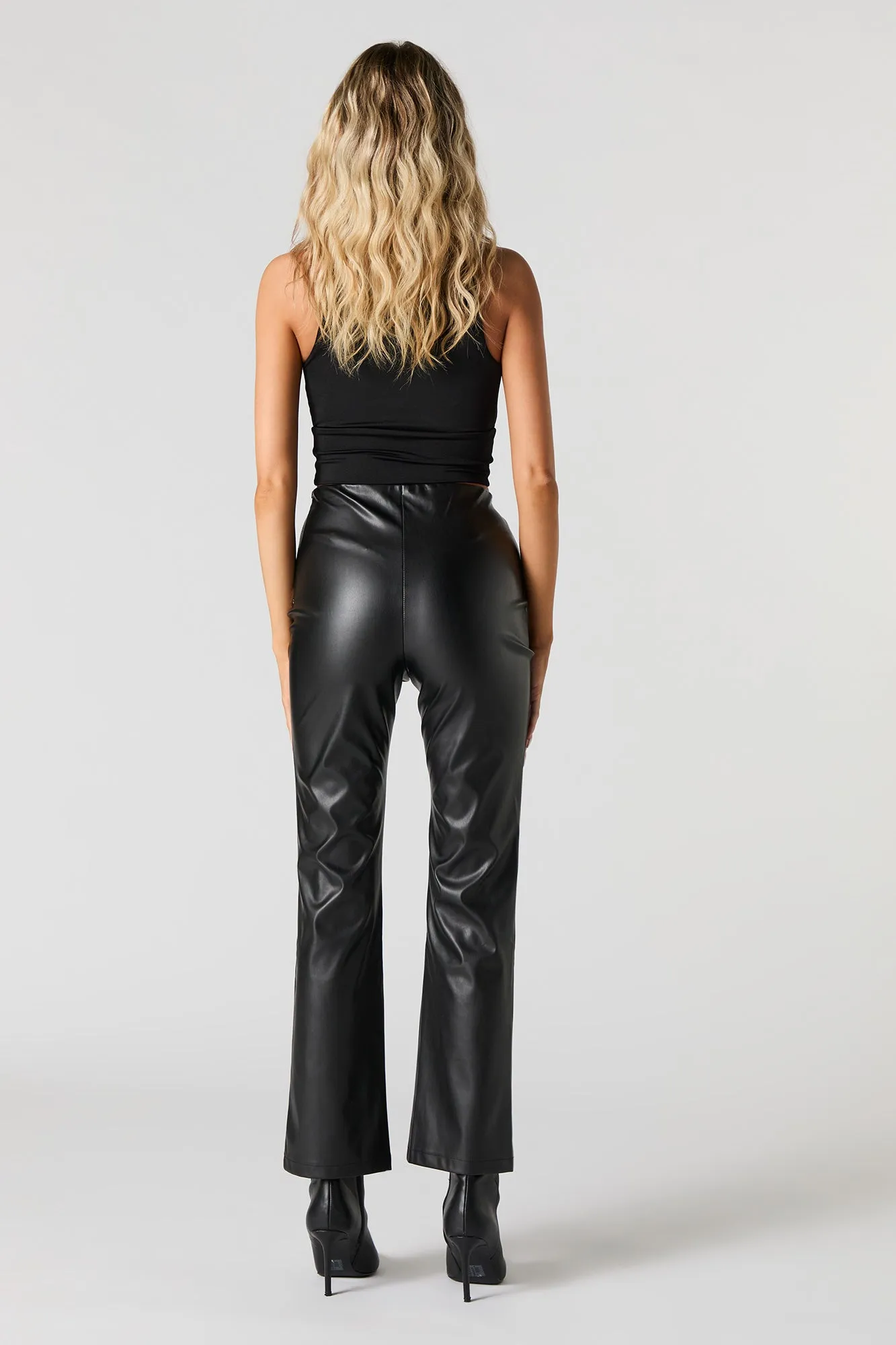 Faux Leather Straight Leg Pant sold by Urban Planet product image thumbnail 3
