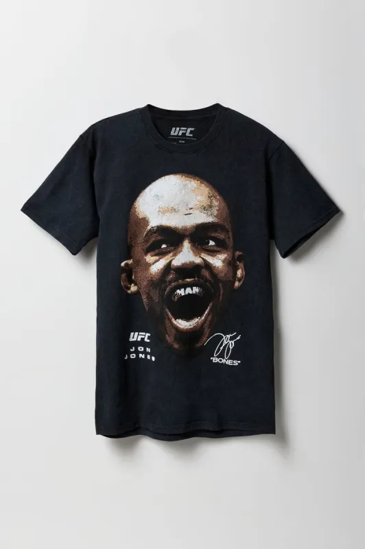 T-shirt délavé à imprimé Jon Jones UFC sold by Urban Planet