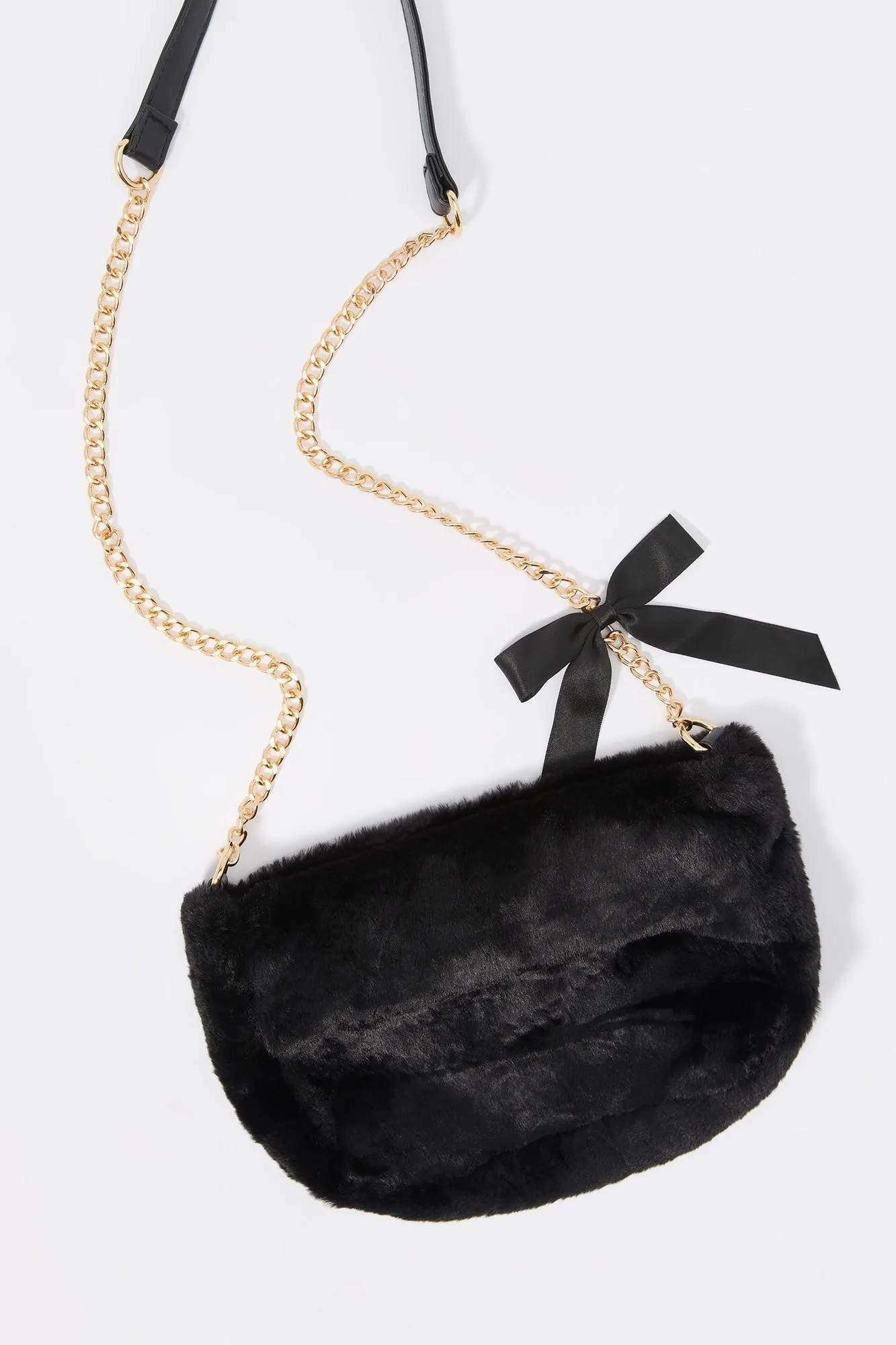 Faux Fur Bow Shoulder Bag sold by Urban Planet product image thumbnail 4