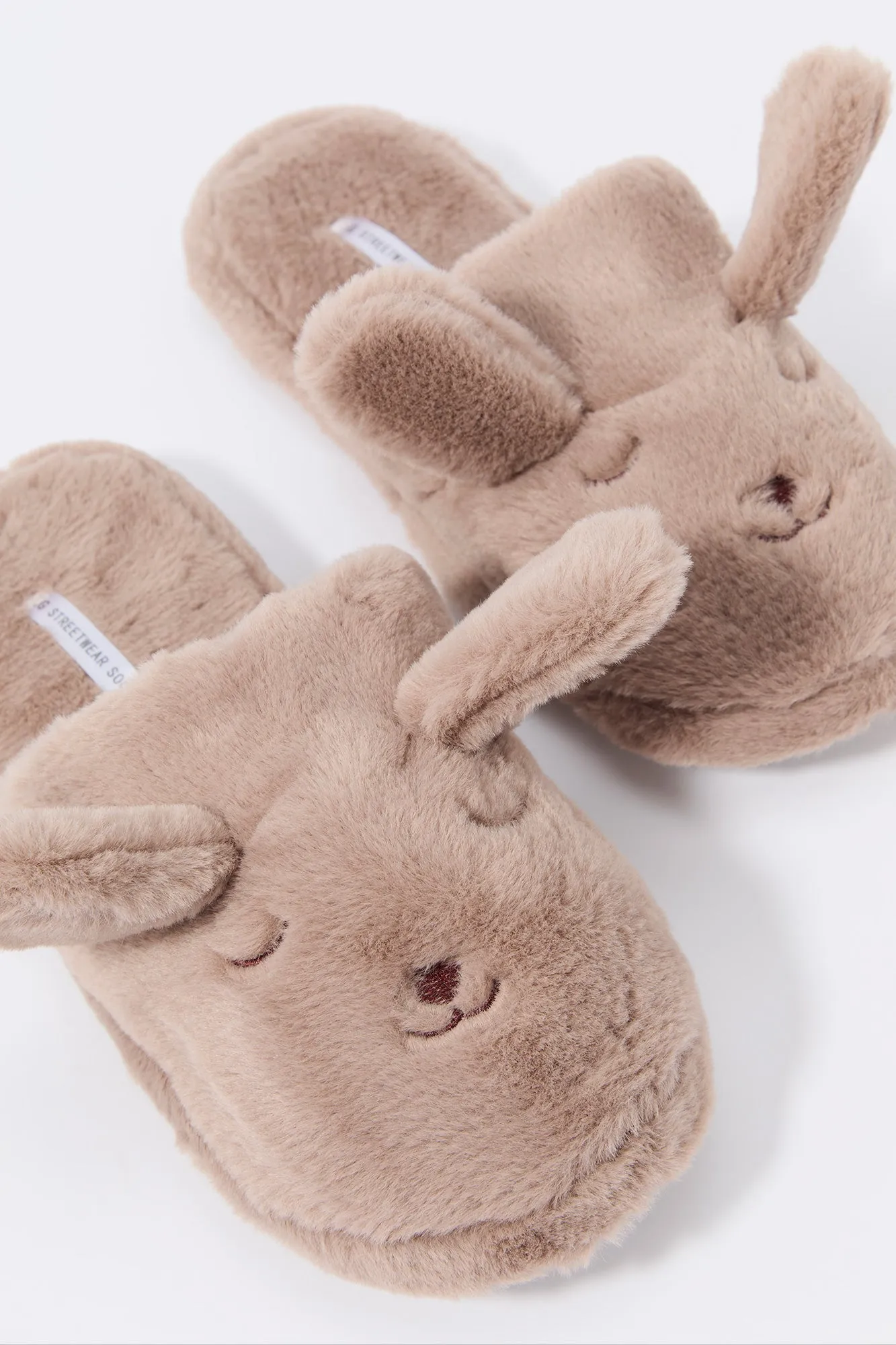 3D Bunny Faux Fur Slippers sold by Urban Planet