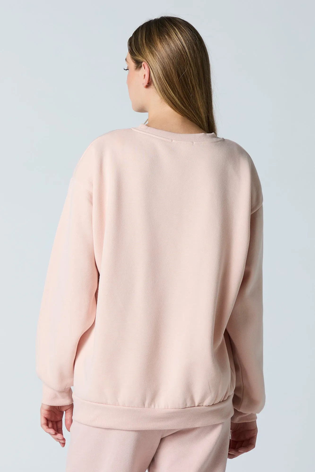 Oversized Fleece Sweatshirt sold by Urban Planet product image thumbnail 2