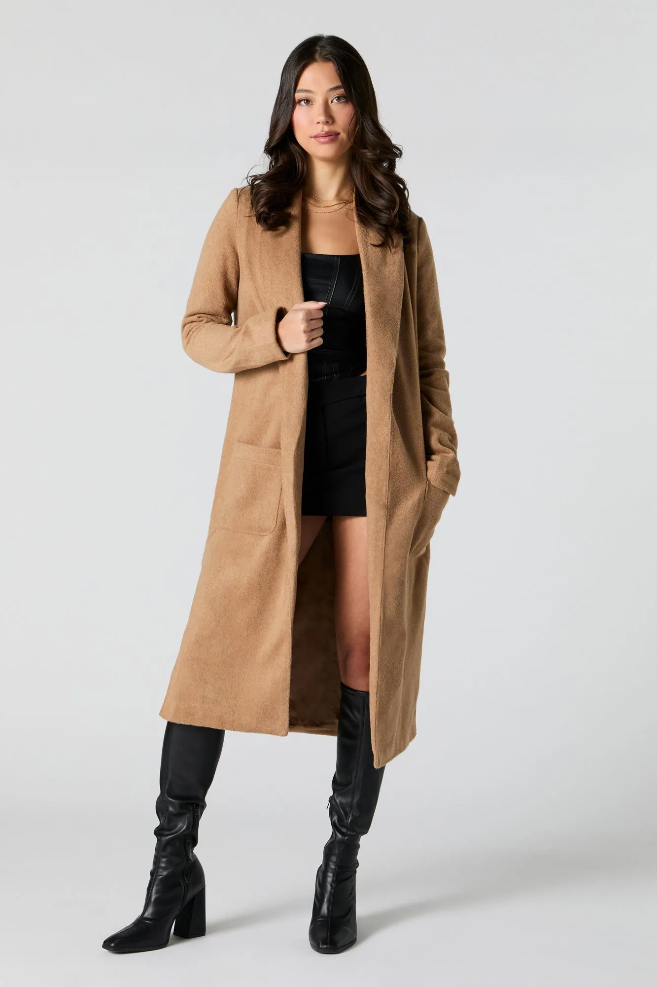 Blouson long en laine sold by Urban Planet product image thumbnail 4