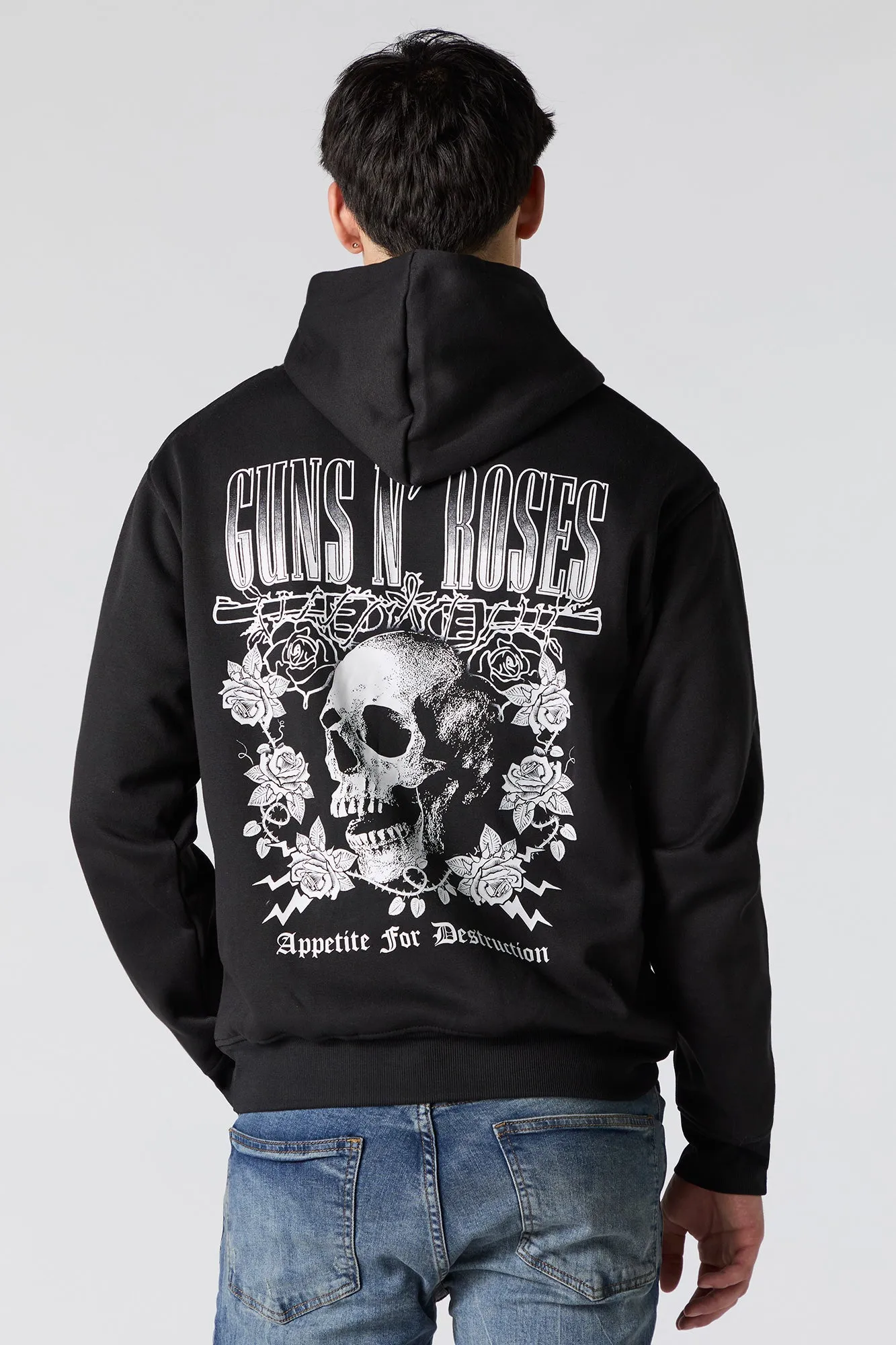Haut à capuchon en molleton avec imprimé Guns N Roses sold by Urban Planet product image thumbnail 2
