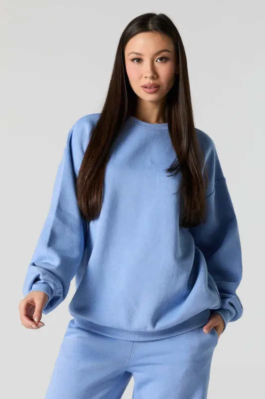 Oversized Fleece Crewneck Sweatshirt sold by Urban Planet