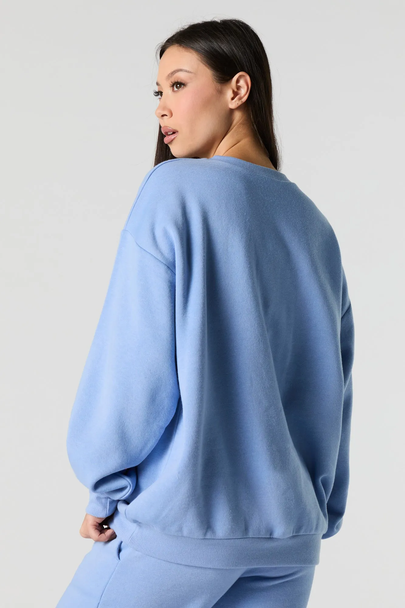 Chandail ras du cou surdimensionné en molleton sold by Urban Planet product image thumbnail 2