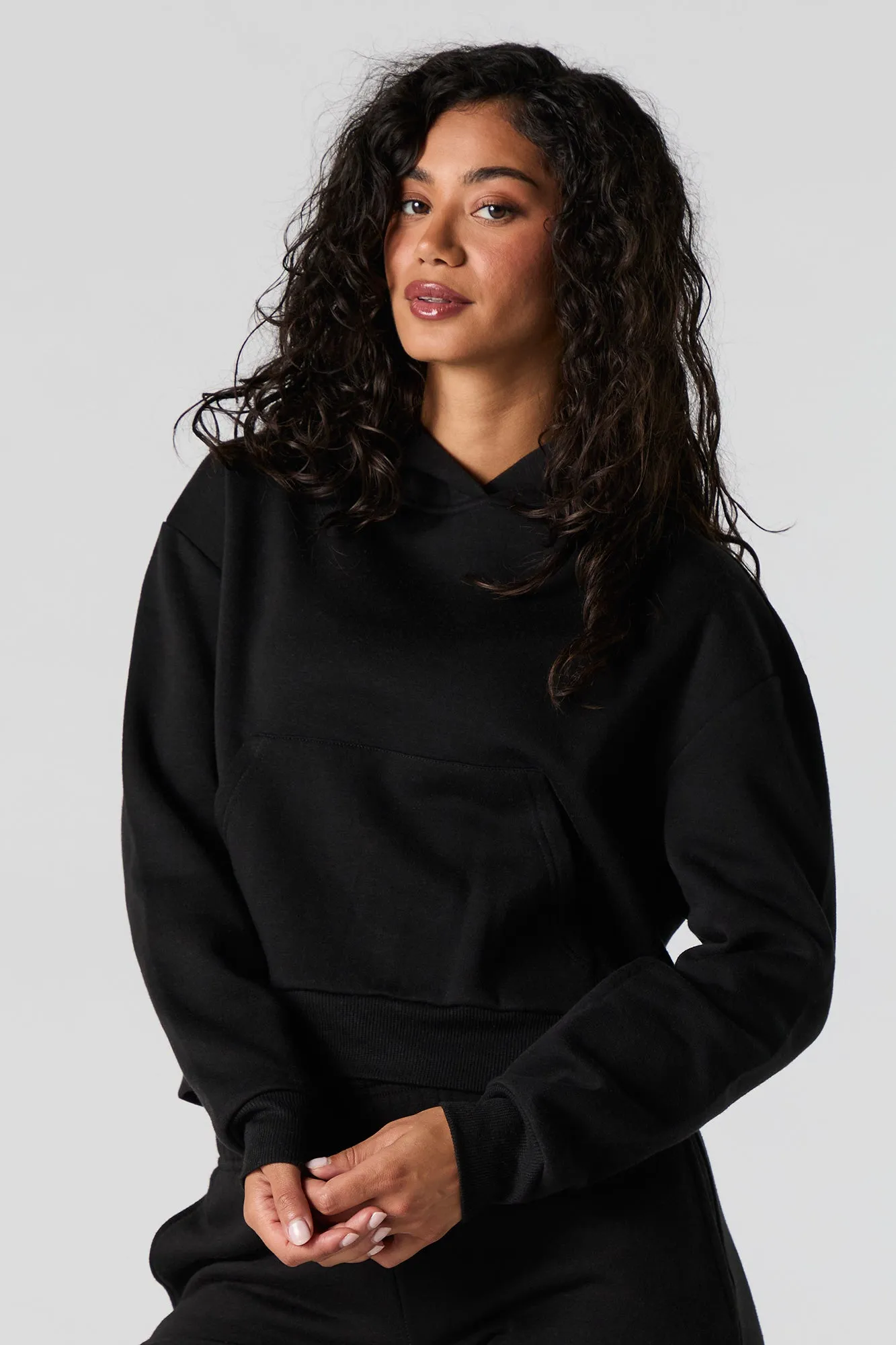 Oversized Fleece Hoodie sold by Urban Planet product image thumbnail 4