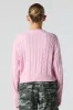 Cable Knit Cropped Sweater sold by Urban Planet