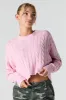Cable Knit Cropped Sweater sold by Urban Planet