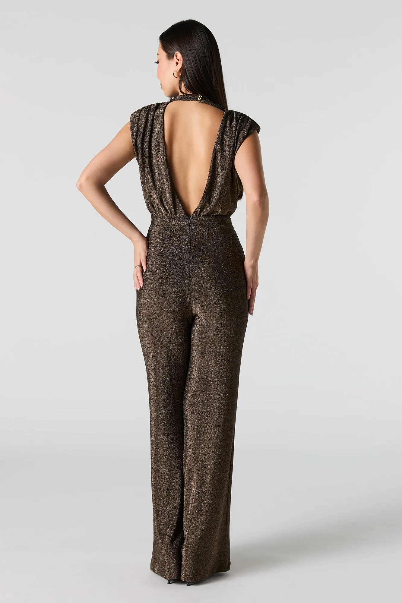Sparkle Sleeveless Jumpsuit sold by Urban Planet product image thumbnail 3