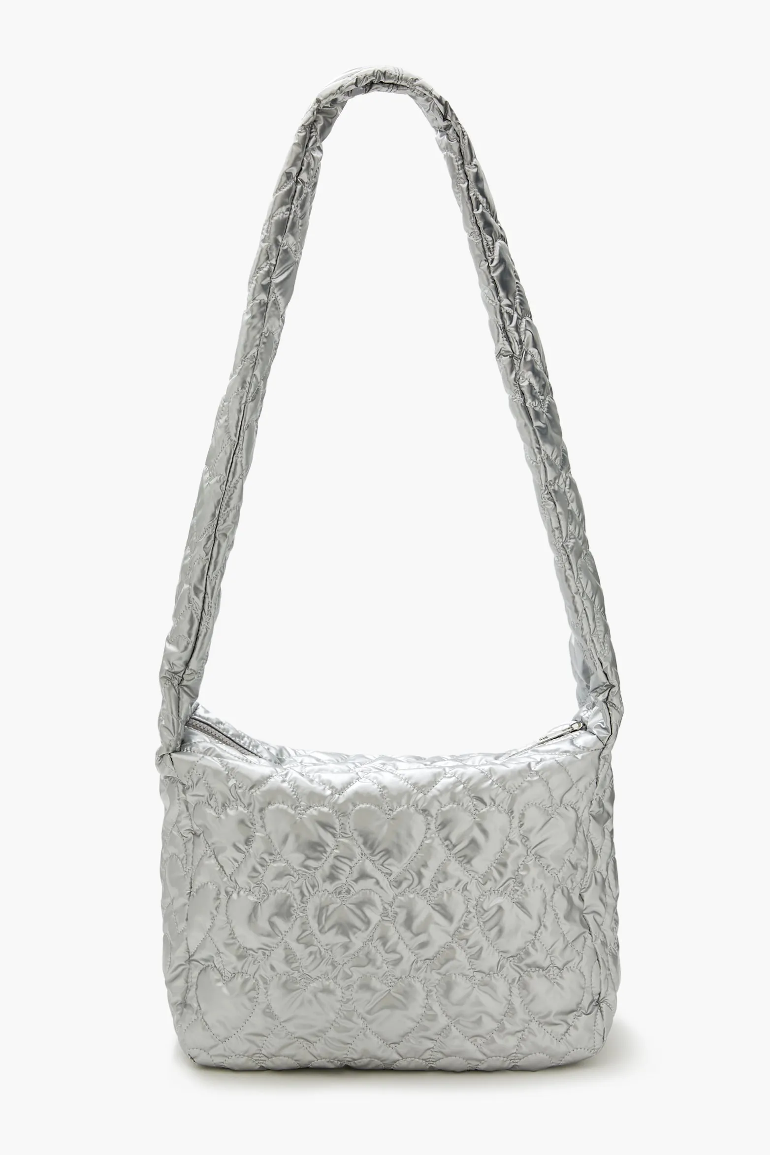 Heart Quilted Metallic Shoulder Bag sold by Urban Planet product image thumbnail 4
