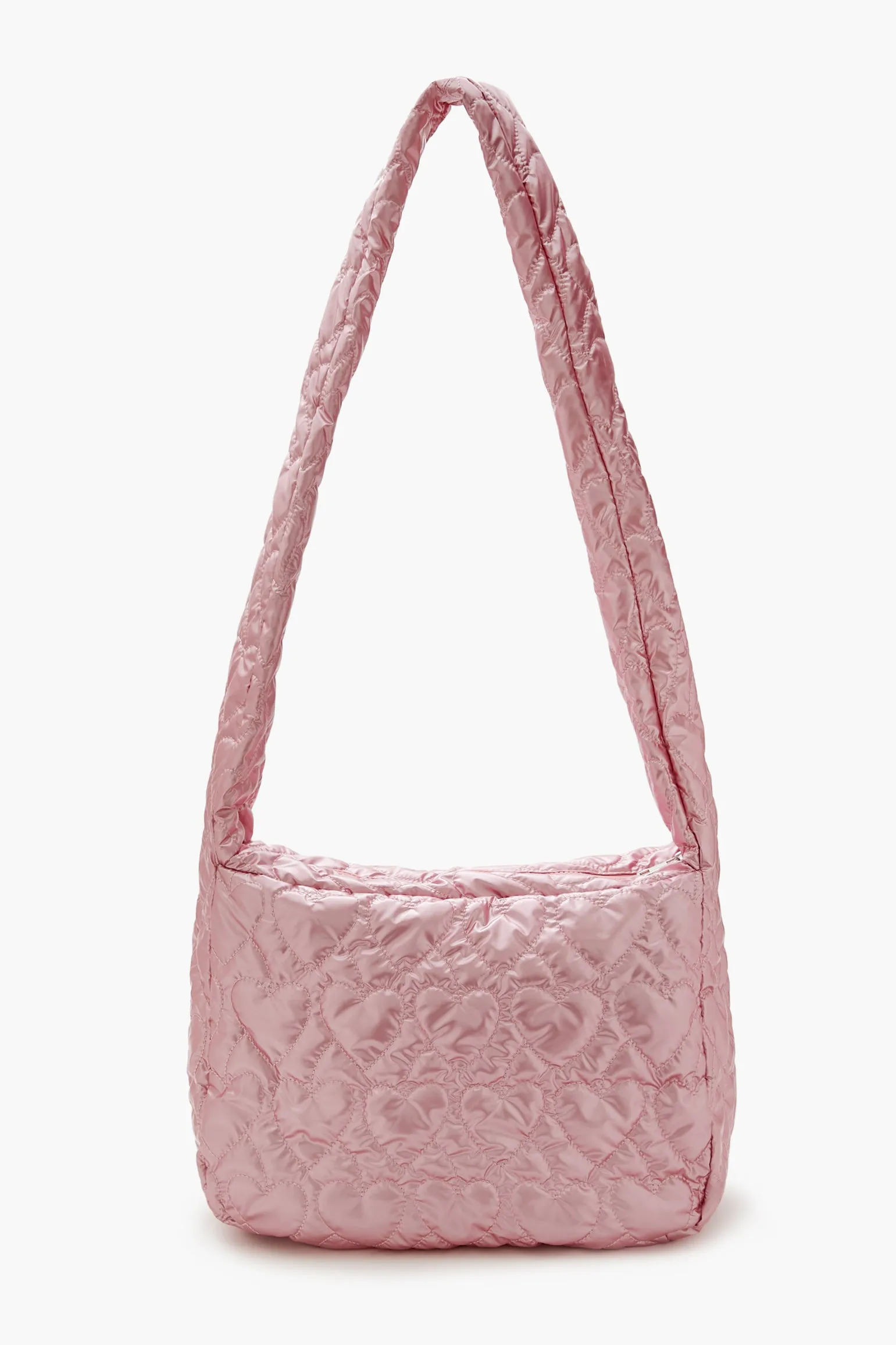 Heart Quilted Metallic Shoulder Bag sold by Urban Planet