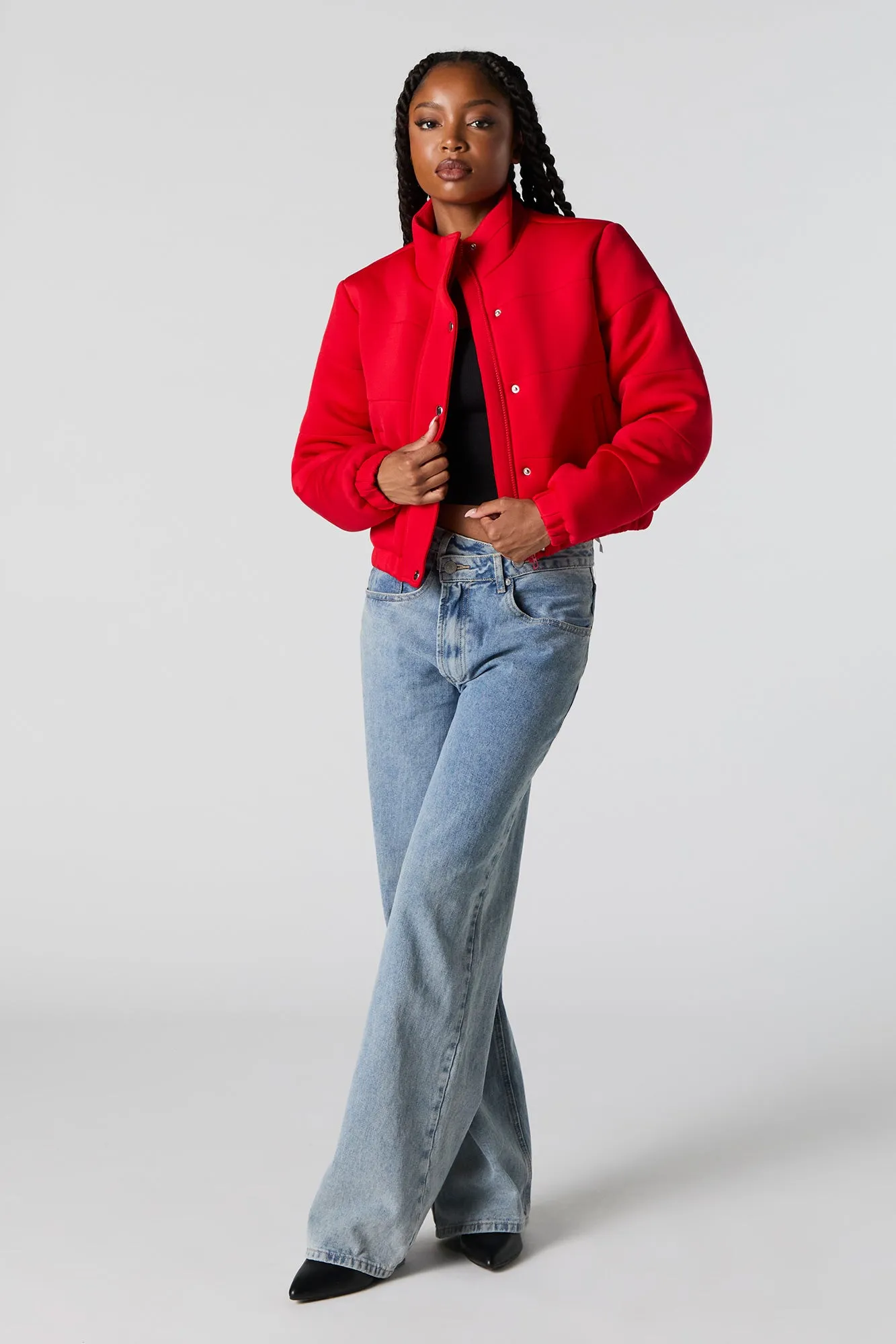 Manteau bouffant en scuba sold by Urban Planet product image thumbnail 3