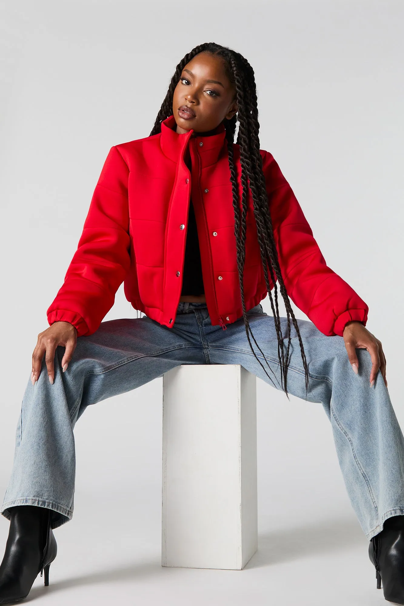 Manteau bouffant en scuba sold by Urban Planet