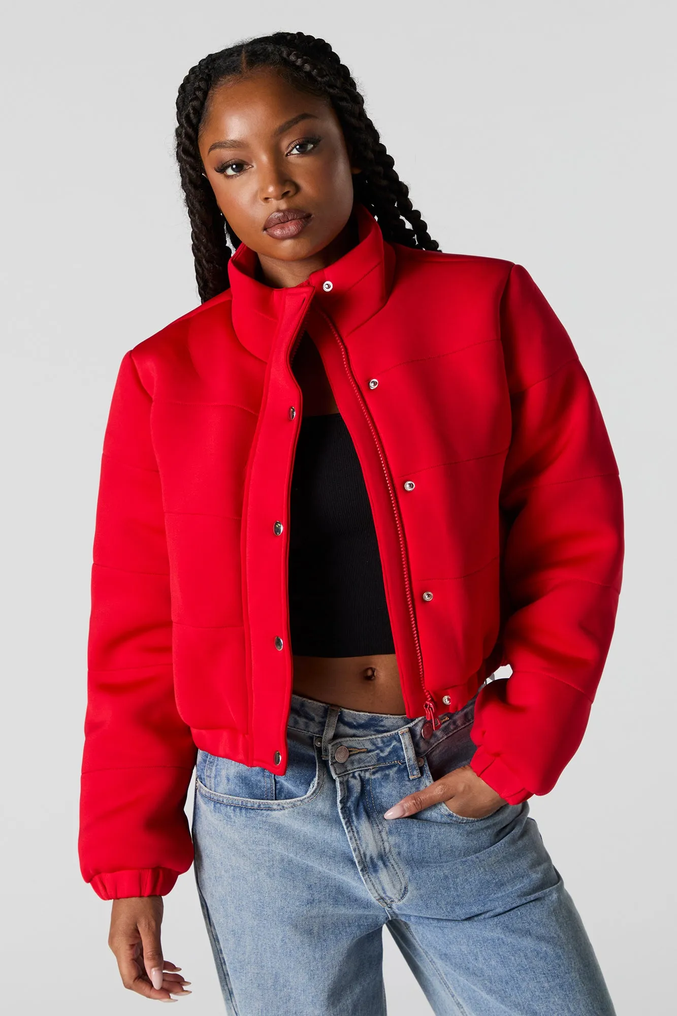 Manteau bouffant en scuba sold by Urban Planet product image thumbnail 4