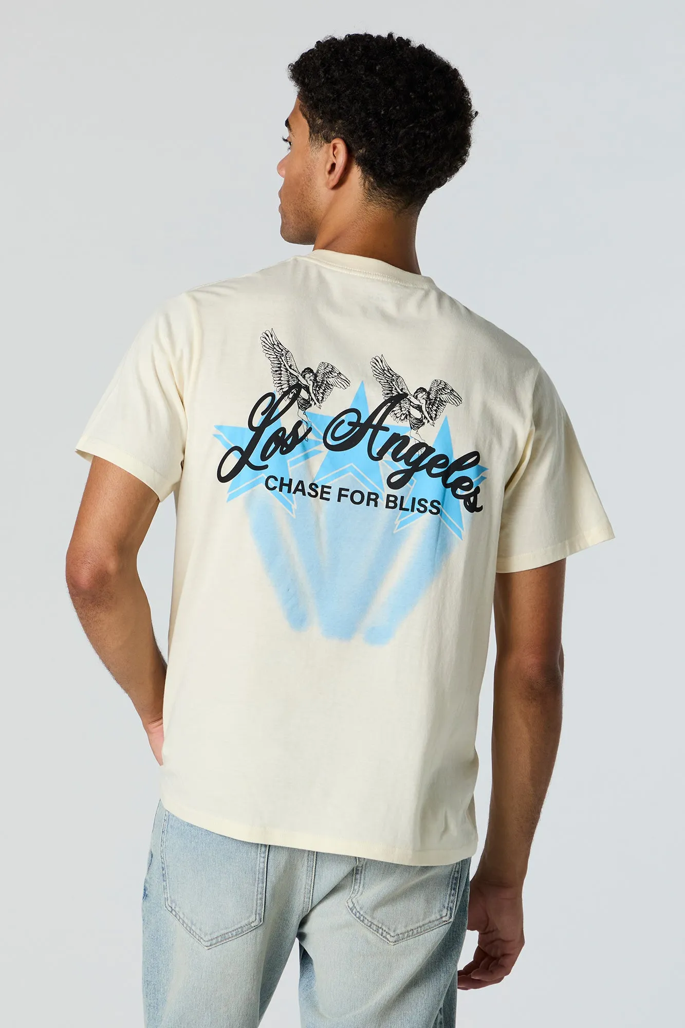 T-shirt à imprimé LA Bliss sold by Urban Planet