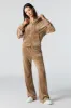 Velour Wide Leg Pant sold by Urban Planet