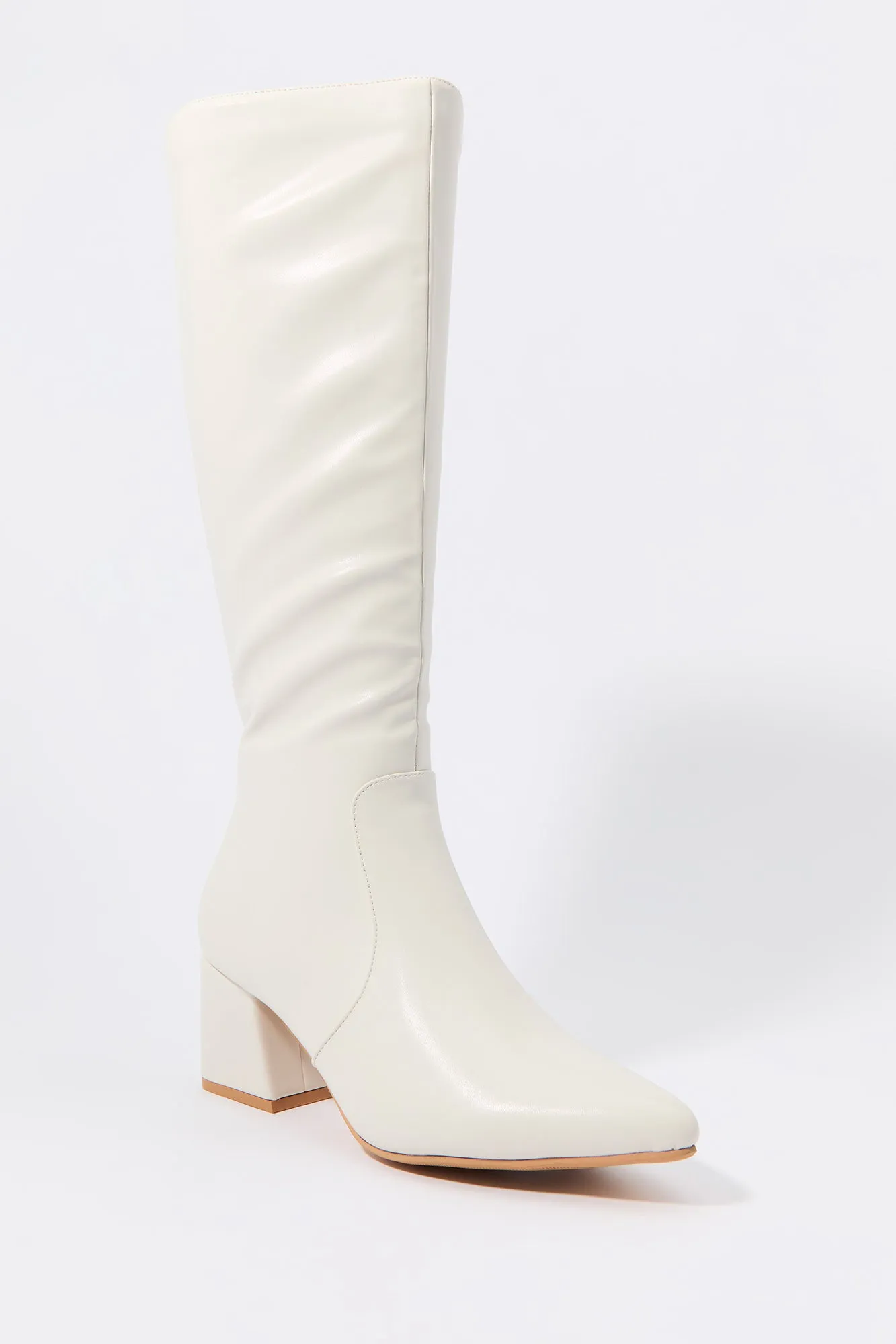 Bottes au genou avec bout pointu en similicuir sold by Urban Planet product image thumbnail 2