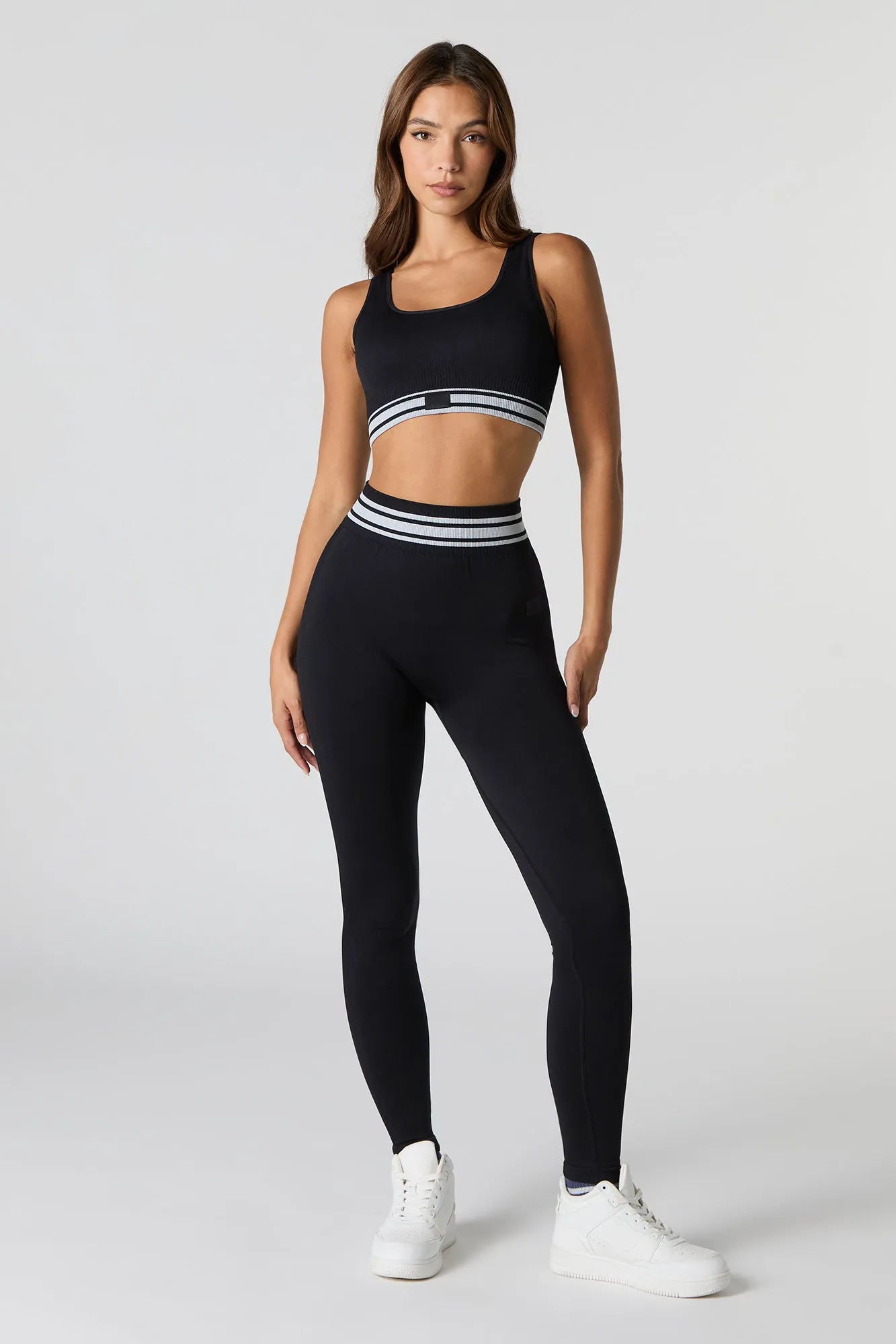 Legging Sommer Ray Active sans couture avec bande de taille rayée sold by Urban Planet product image thumbnail 4