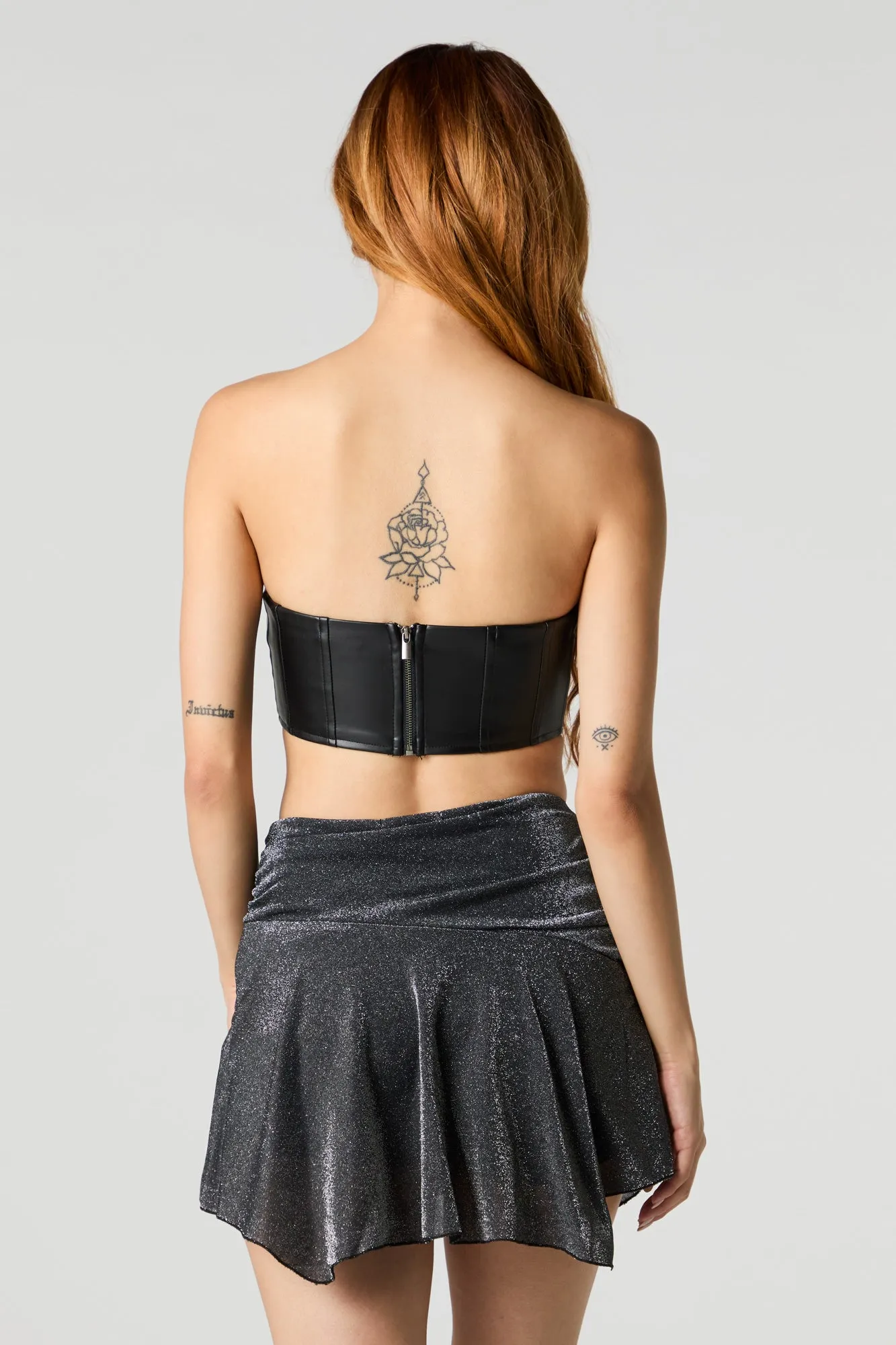 Sparkle Asymmetrical Mini Skort sold by Urban Planet product image thumbnail 2