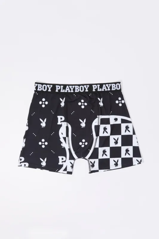 Playboy Checkered Print Boxer Brief sold by Urban Planet