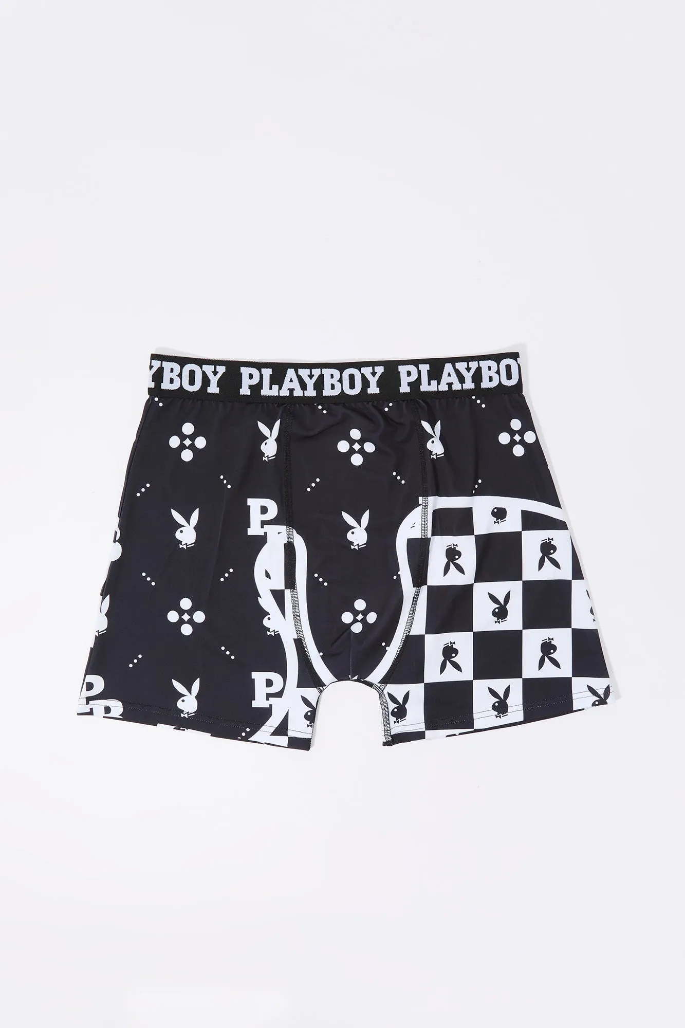 Playboy Checkered Print Boxer Brief sold by Urban Planet