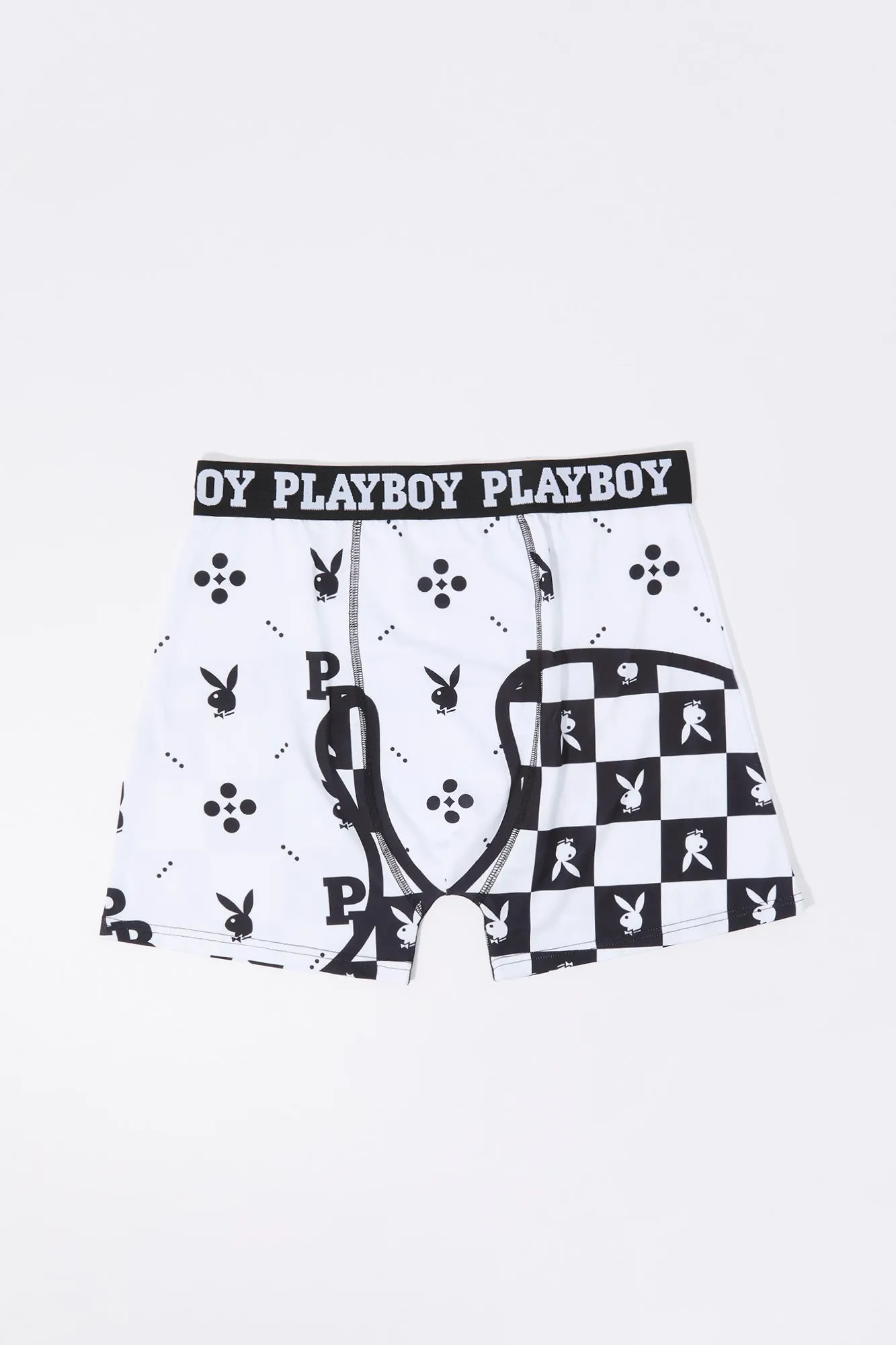 Playboy Checkered Print Boxer Brief sold by Urban Planet product image thumbnail 2
