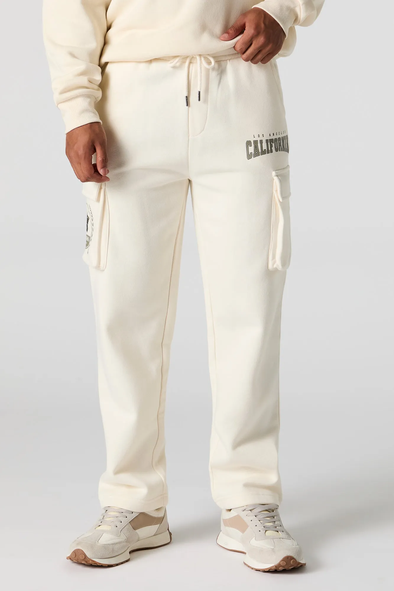 City Graphic Fleece Cargo Sweatpant sold by Urban Planet
