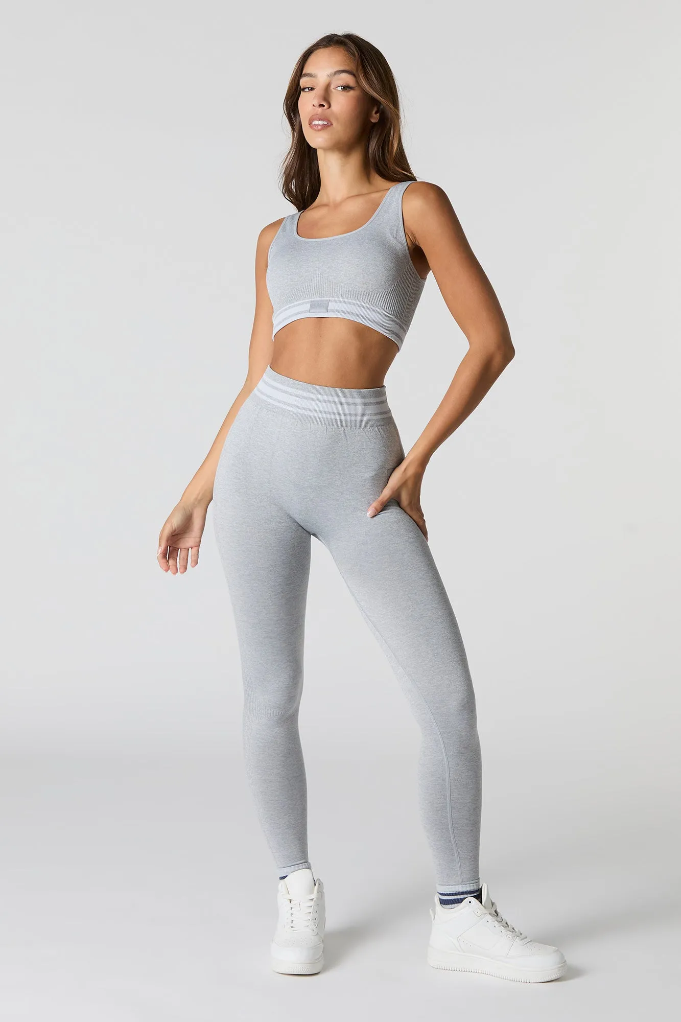 Sommer Ray Ribbed Active Bra sold by Urban Planet product image thumbnail 3