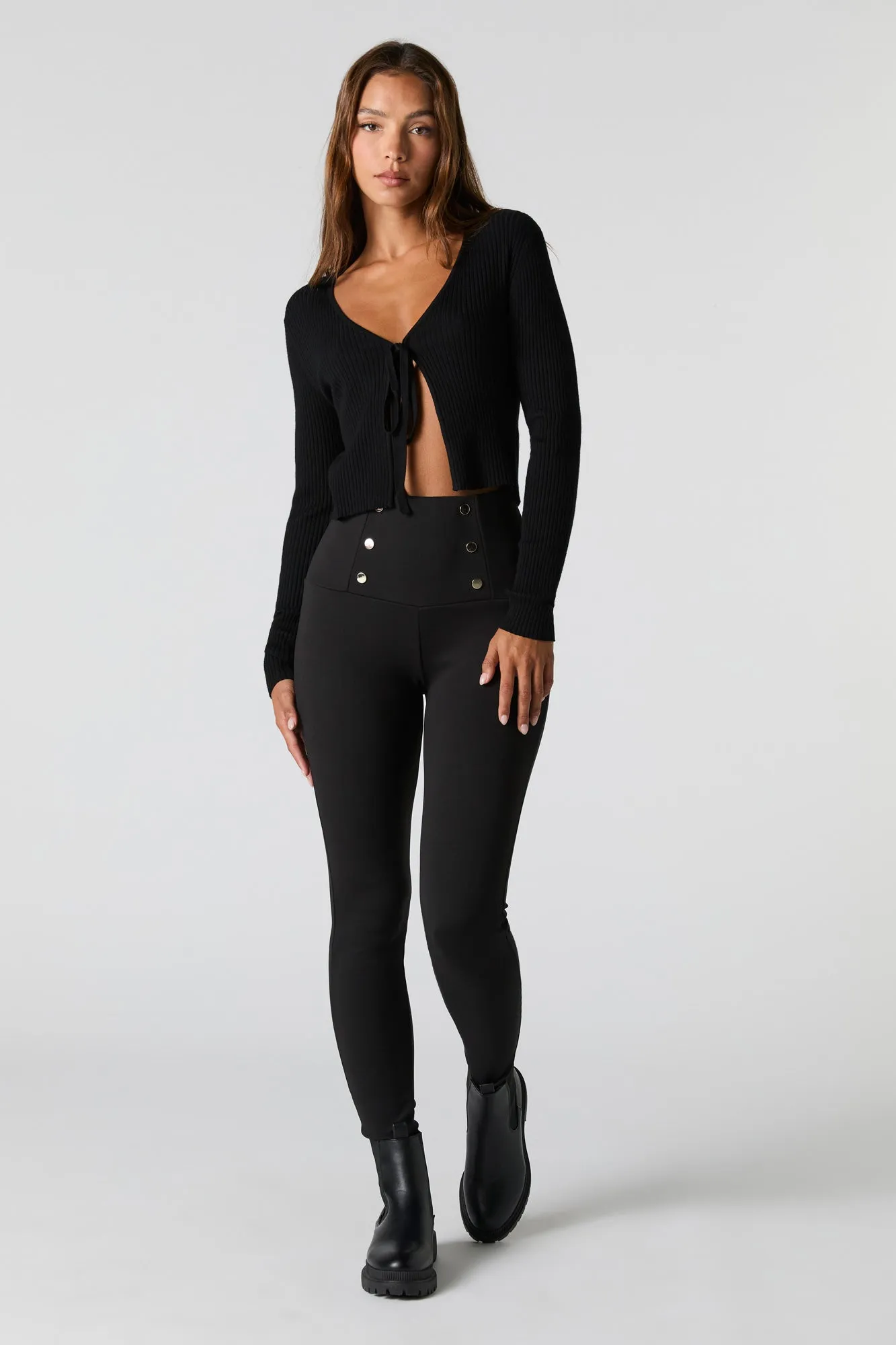 Utility Button Soft Legging sold by Urban Planet product image thumbnail 4