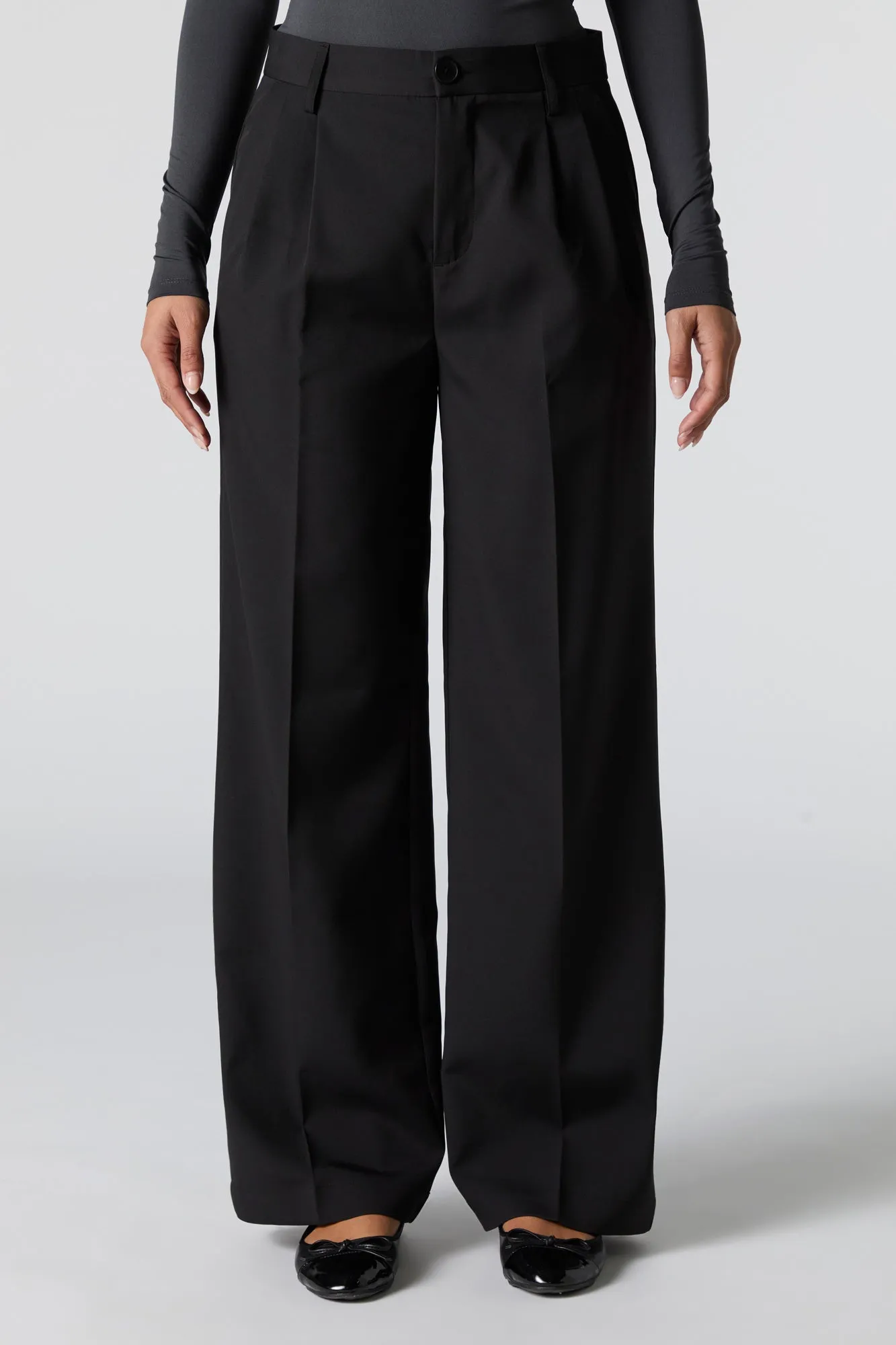 Pleated Wide Leg Dress Pant sold by Urban Planet product image thumbnail 5