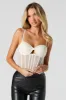 Haut corset court en filet ruché sold by Urban Planet
