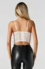 Haut corset court en filet ruché sold by Urban Planet